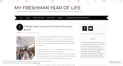 Desktop Screenshot of myfreshmanyearoflife.com