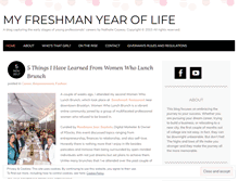 Tablet Screenshot of myfreshmanyearoflife.com